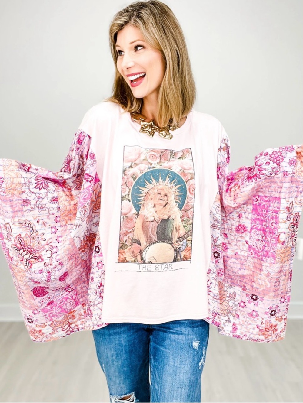 ✨ BlueVelvet Dolly Parton Kantha Camper Tunic / Poncho Top ✨ L/XL SOLD OUT